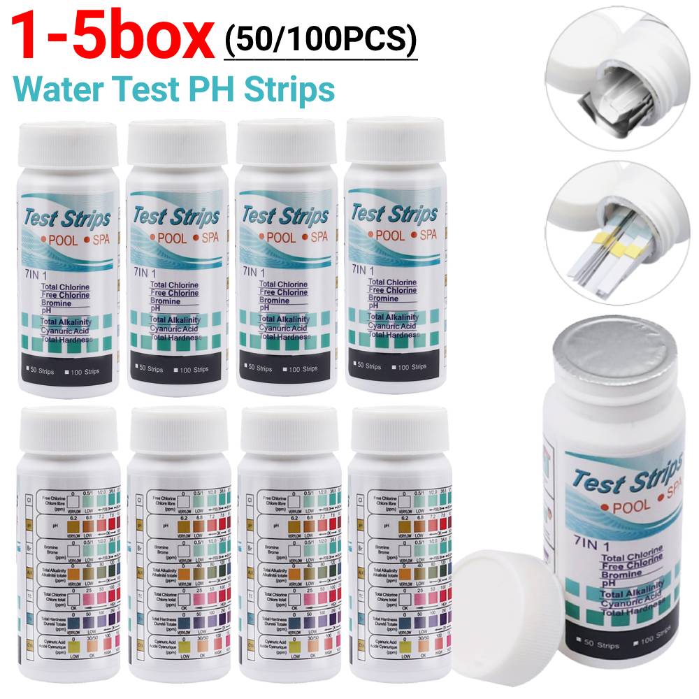 Aquarium Fish Quality - 50/100 قطعة شرائط اختبار المياه PH