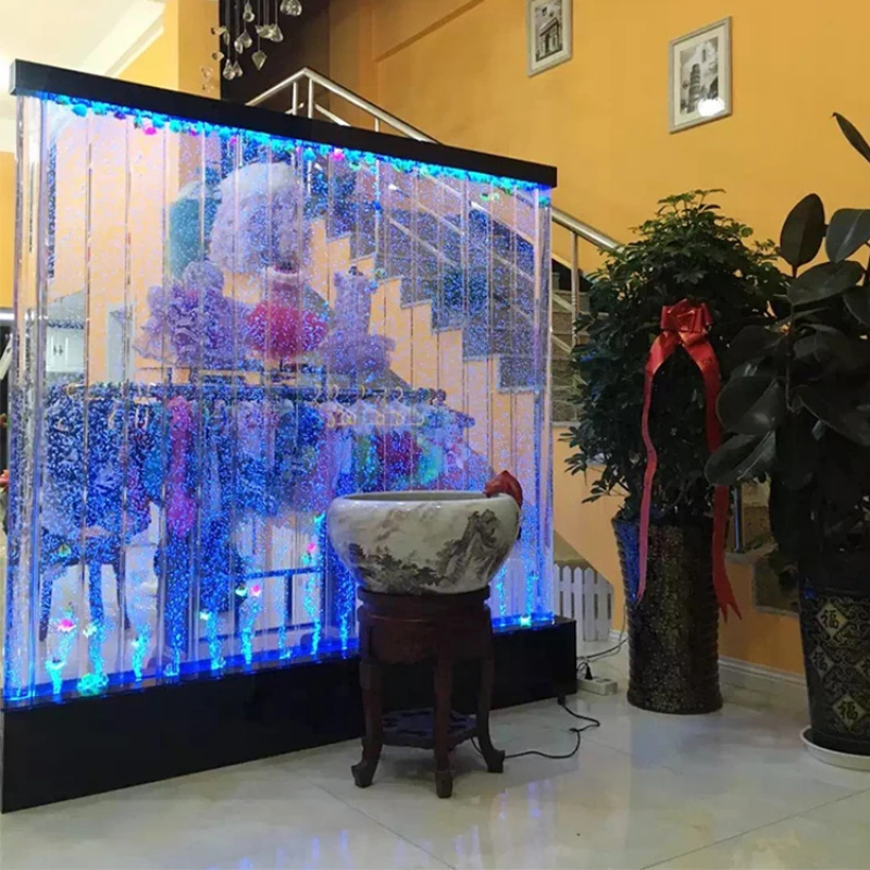 Aquarium Fish Restaurant - جدار فقاعات أكريليك مضيء بتقنية LED