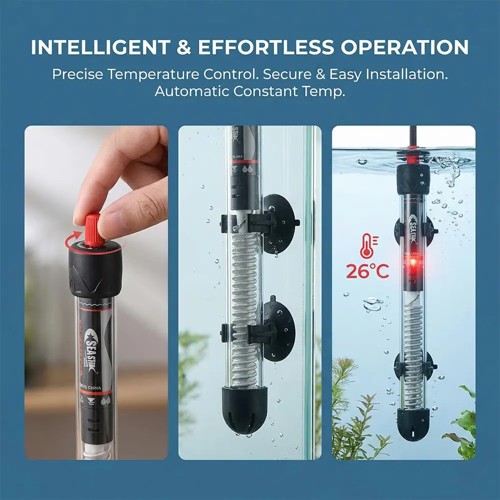 Aquarium Heater Submersible - سخان حوض أسماك قابل للتعديل 25