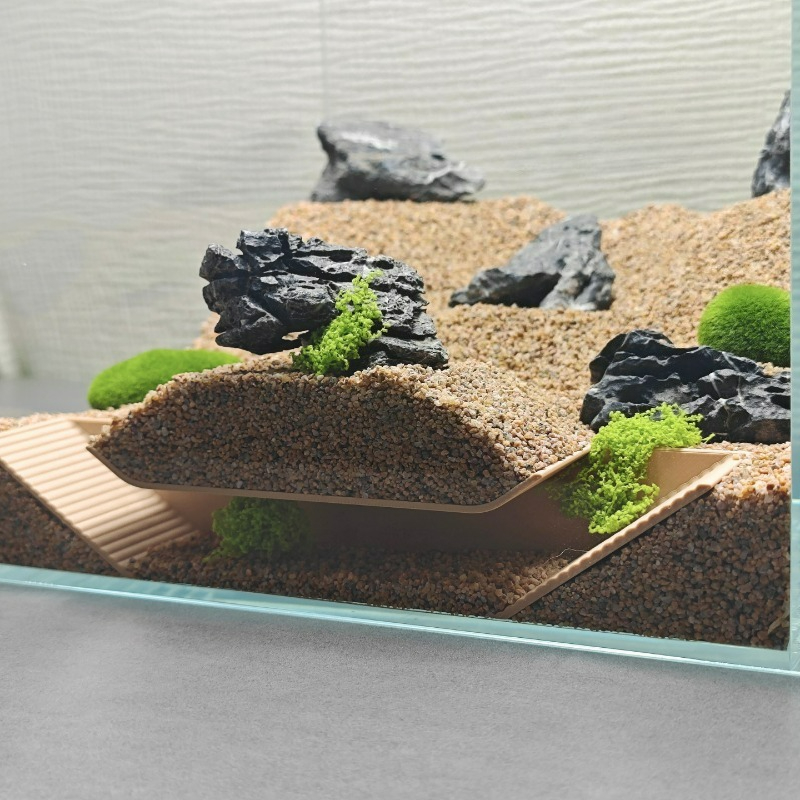 Aquarium Fish Hideout - مأوى مخبأات حوض السمك، نفق متدرج