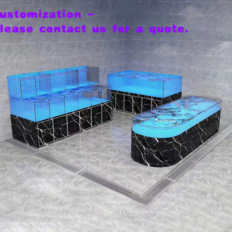 Aquarium Fish Restaurant - حوض أسماك زجاجي تجاري مخصص من
