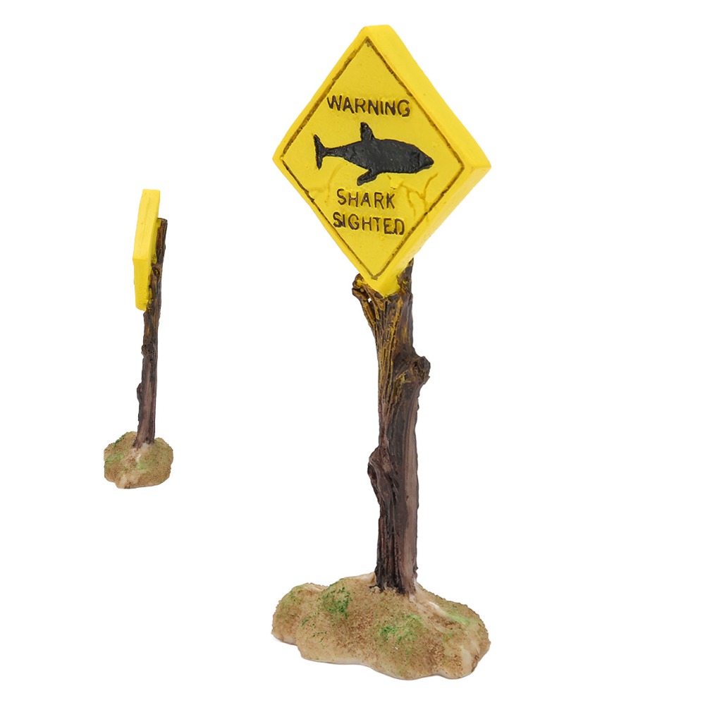 Aquarium Fish Yellow - الراتنج القرش تحذير مجلس زخرفة الأصفر