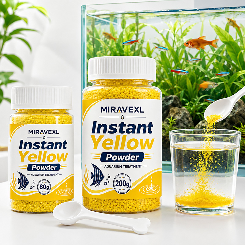 Aquarium Fish Yellow - مسحوق ميراڤيكس إل سريع الذوبان لتحسين