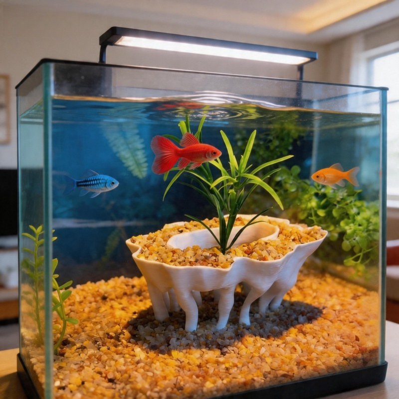 Aquarium Fish Pot - نباتات حوض السمك المطبوعة ثلاثية الأبعاد