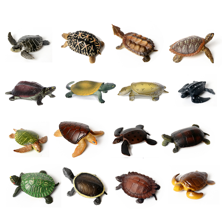 Aquarium Mini Fish - نموذج سلحفاة بحرية للحياة البحرية ،