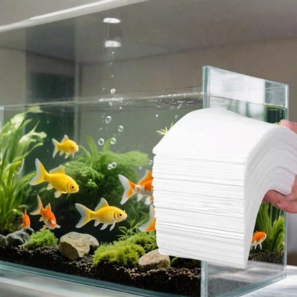 50 قطعة من ورق تنظيف حوض السمك - مراجعة Aquarium Fish Yellow وسعره