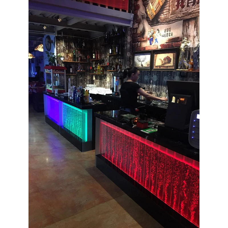 جدار فقاعات أكريليك مضيء بتقني - مراجعة Aquarium Fish Restaurant وسعره