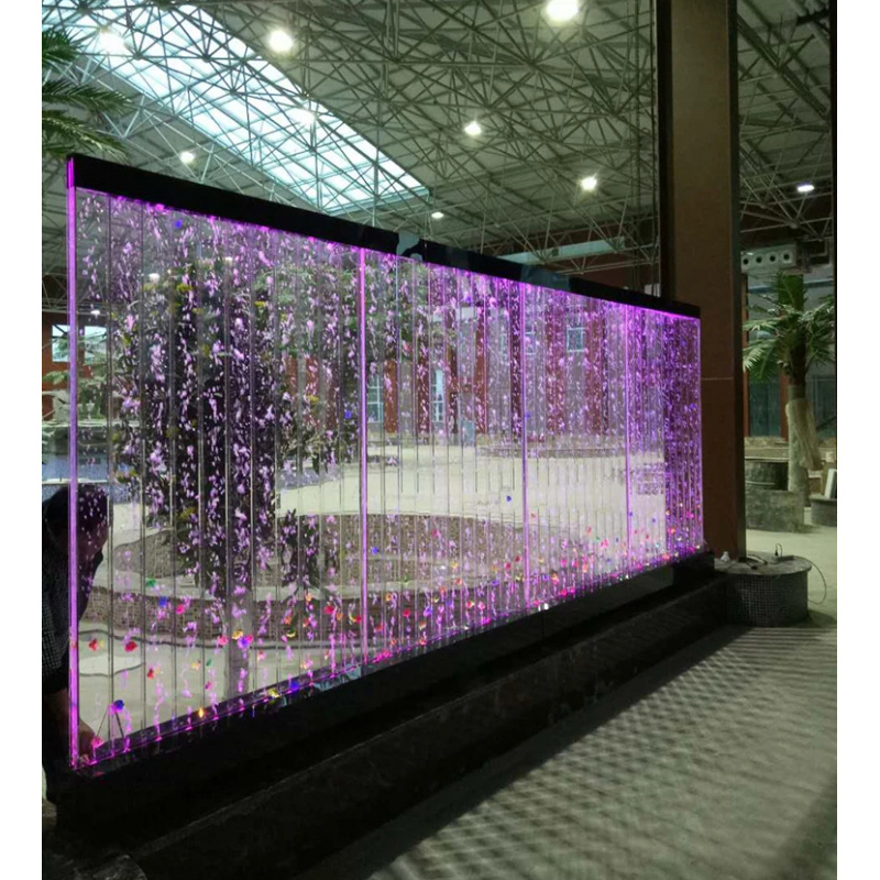 جدار فقاعات أكريليك مضيء بتقني - مراجعة Aquarium Fish Restaurant وسعره