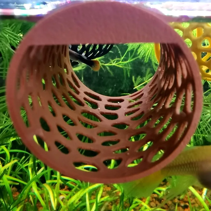 نفق عائم للبيتا، بيت للروبيان، - مراجعة Aquarium Fish Hideout وسعره