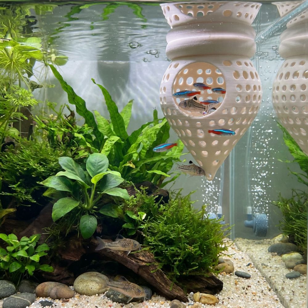 أرجوحة عائمة ثلاثية الأبعاد لل - مراجعة Aquarium Fish Hideout وسعره