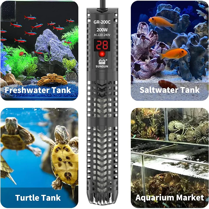 أحواض السمك سخان غاطس عرض قضيب - مراجعة Aquarium Heater Submersible وسعره