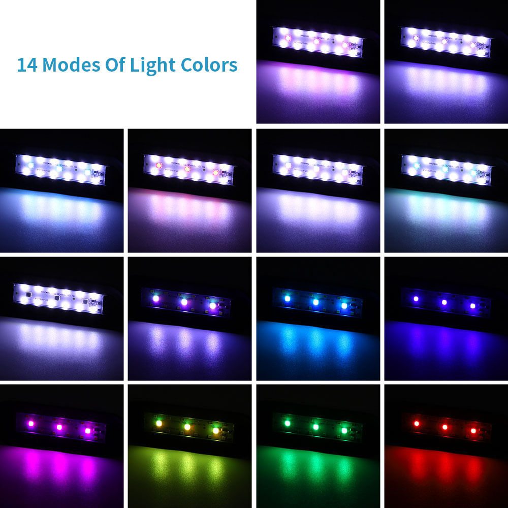 الملونة LED حوض السمك ضوء الإض - مراجعة Aquarium Fish Colour وسعره