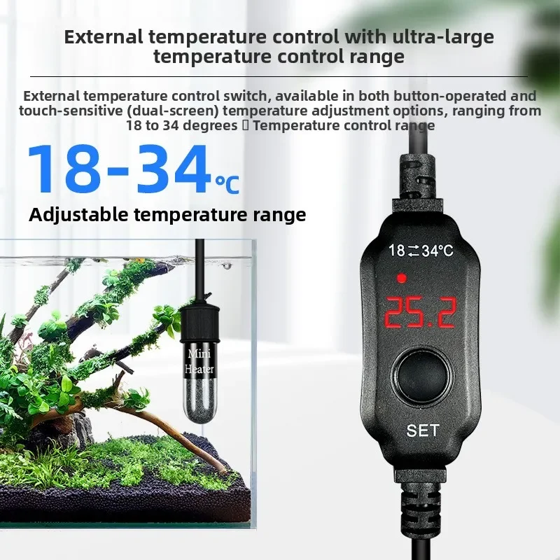 قضيب تسخين عالمي صغير لأحواض ا - مراجعة Aquarium Heater Submersible وسعره