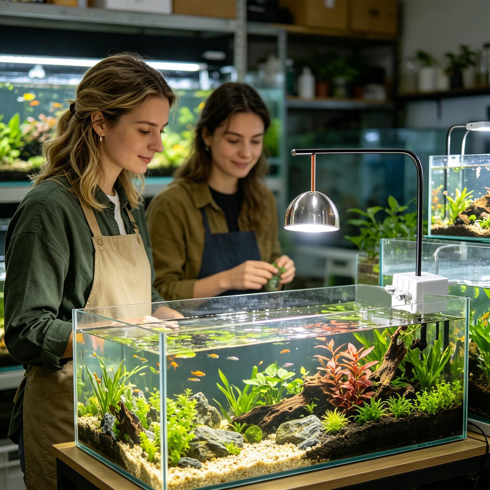مصباح LED لحوض السمك مقاوم للم - مراجعة Aquarium Fish Restaurant وسعره