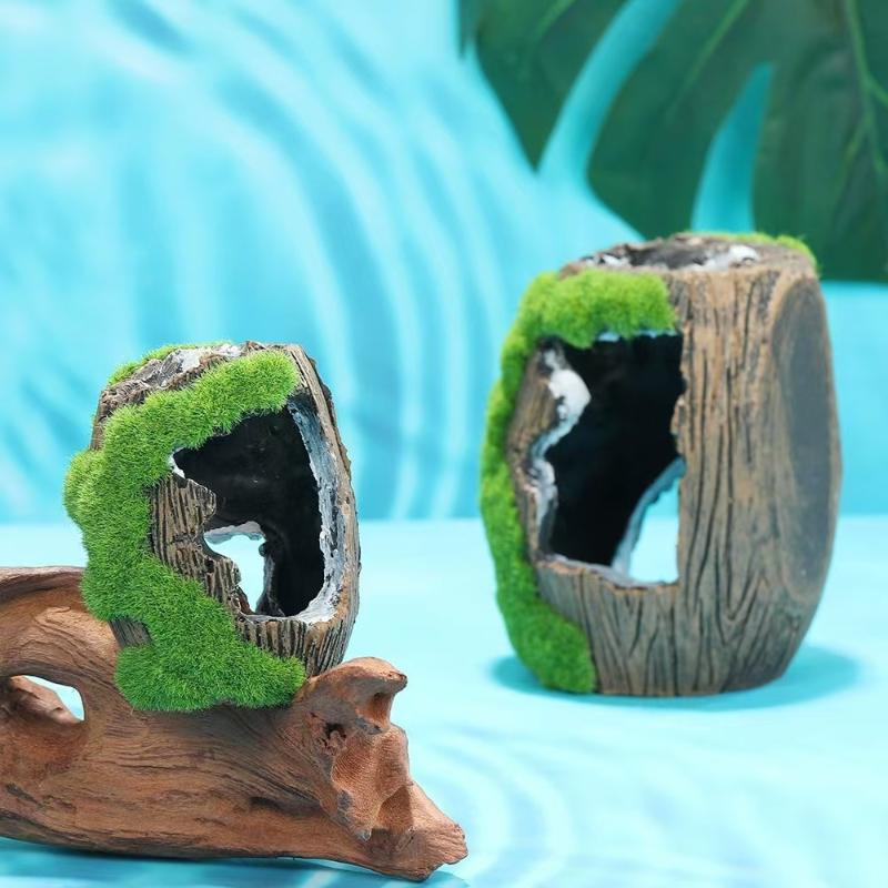 زينة حوض السمك على شكل كهف مخف - مراجعة Aquarium Fish Hideout وسعره