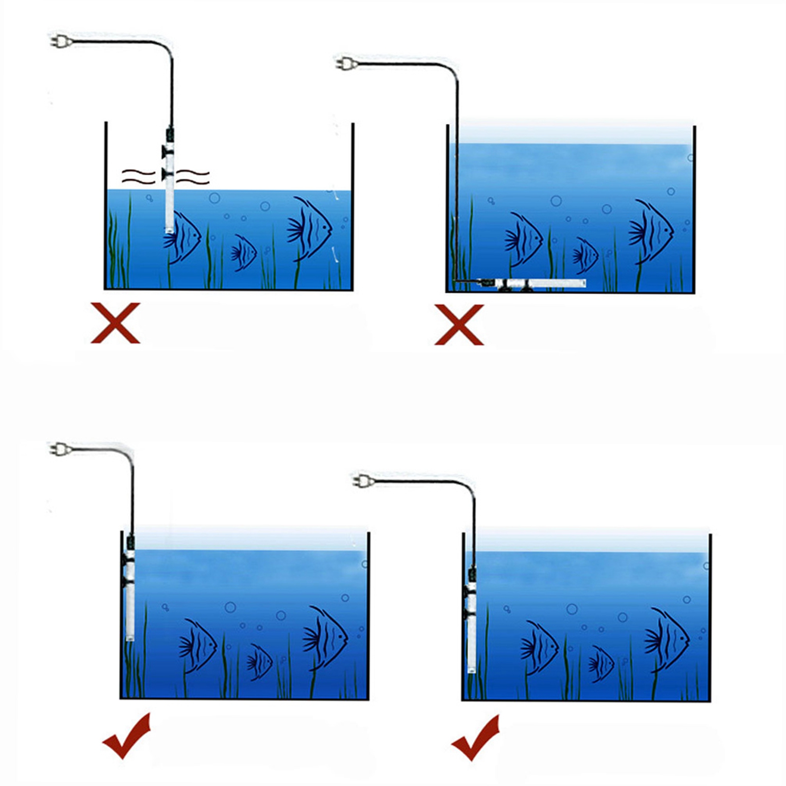 سخان غاطس للمنزل وغرفة المعيشة - مراجعة Aquarium Heater Submersible وسعره