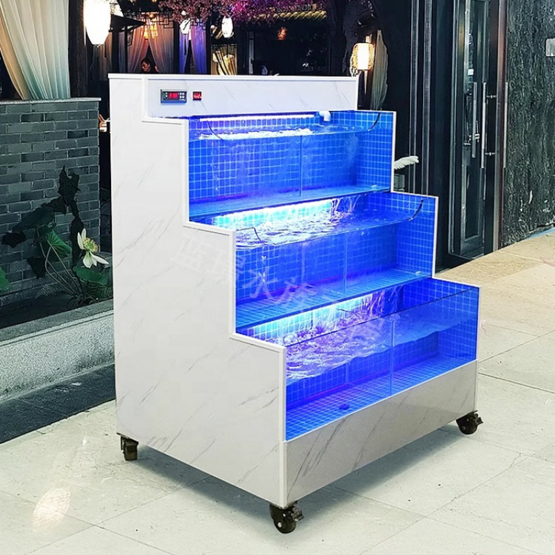 حوض أسماك زجاجي مخصص للمأكولات - مراجعة Aquarium Fish Restaurant وسعره