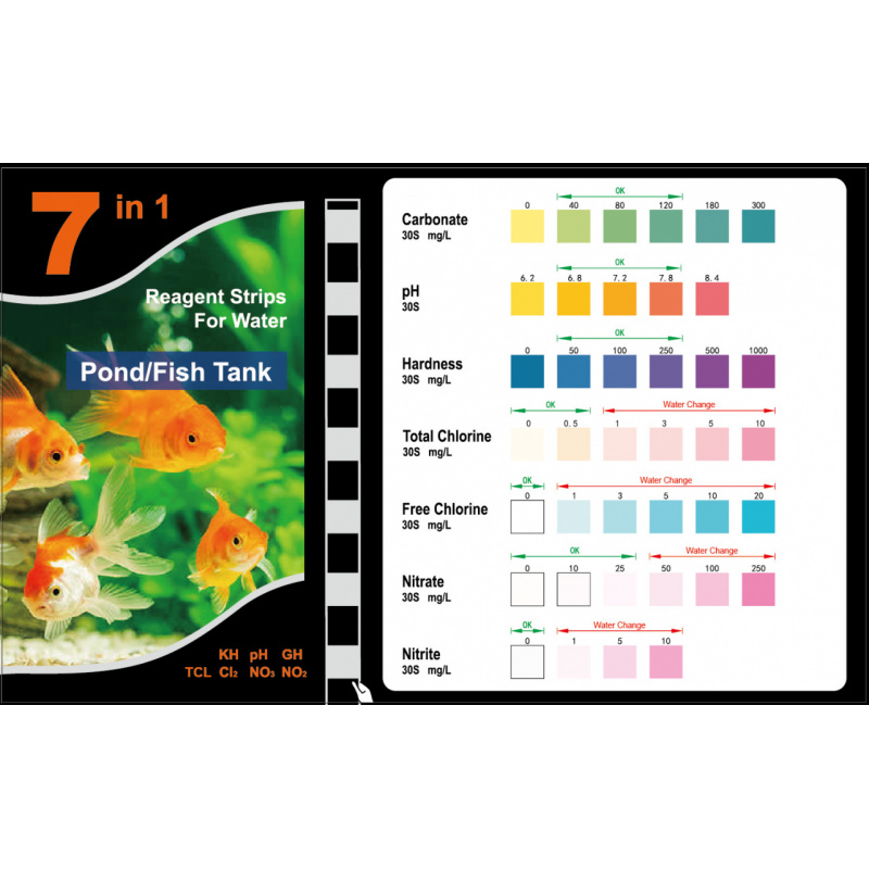 شريط اختبار PH 7 في 1، مجموعة  - مراجعة Aquarium Fish Quality وسعره