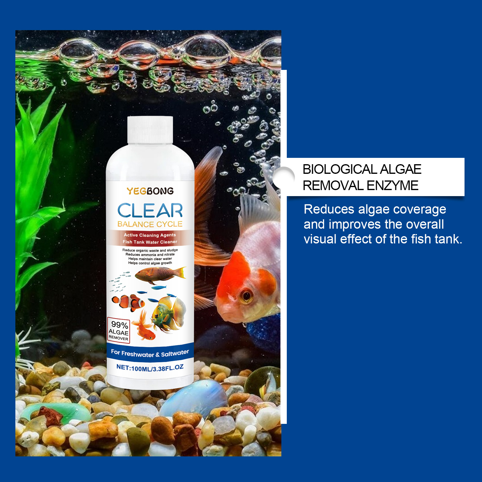 حوض السمك المياه توضيح 100 ملل - مراجعة Aquarium Fish Freshwater وسعره