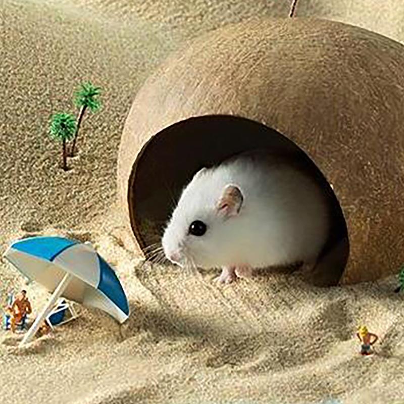 ديكور كوكونت هت متعدد الاستخدا - مراجعة Aquarium Fish Hideout وسعره