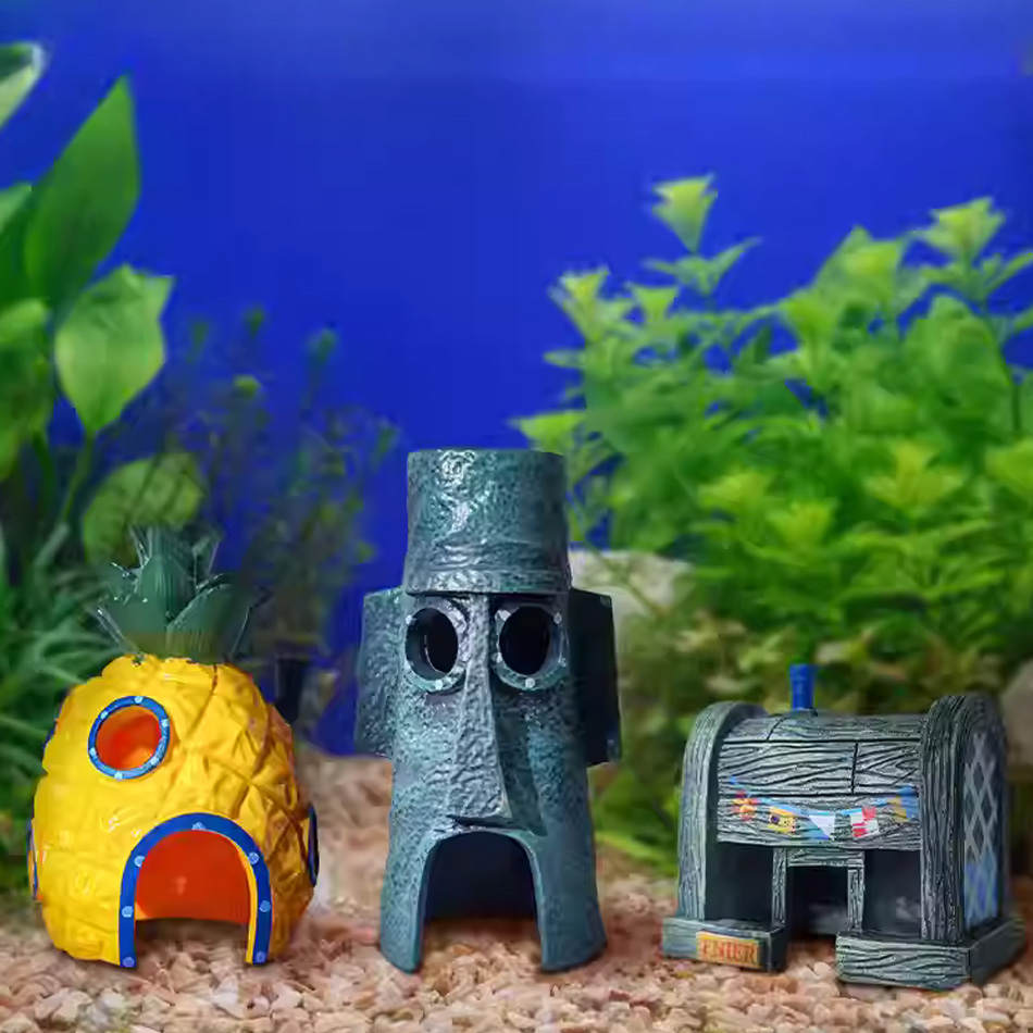 3 قطعة خزان الأسماك الكرتون ال - مراجعة Aquarium Fish Japan وسعره