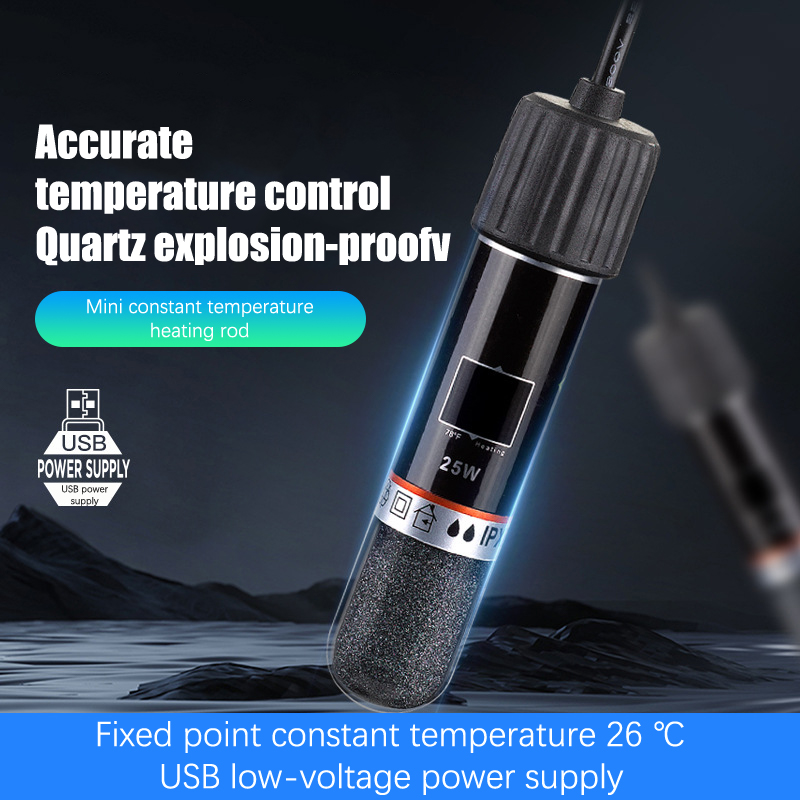 قضيب تسخين صغير لحوض السمك USB - مراجعة Aquarium Heater Submersible وسعره