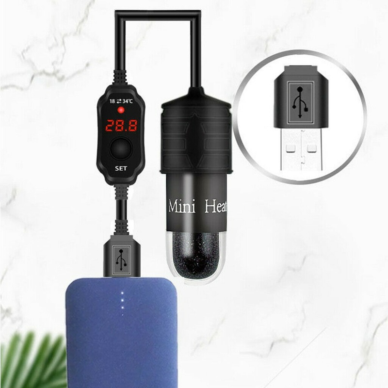 حوض السمك الصغير خزان الأسماك  - مراجعة Aquarium Heater Submersible وسعره