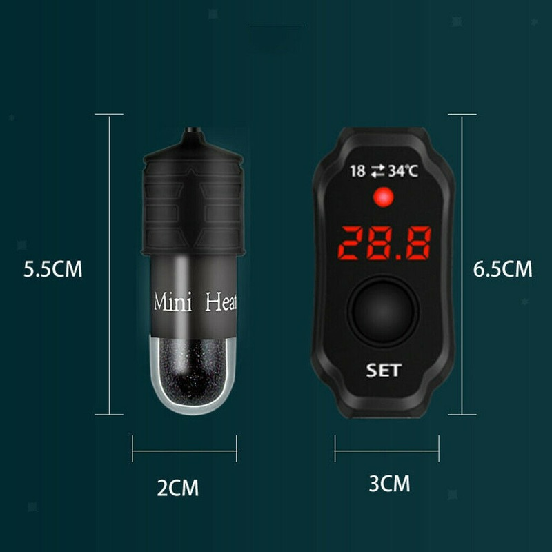 حوض السمك الصغير خزان الأسماك  - مراجعة Aquarium Heater Submersible وسعره