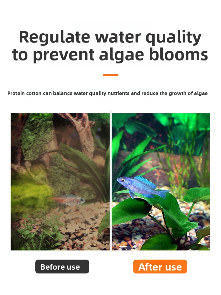 مادة فلتر قطنية خاصة لحوض السم - مراجعة Aquarium Fish Yellow وسعره
