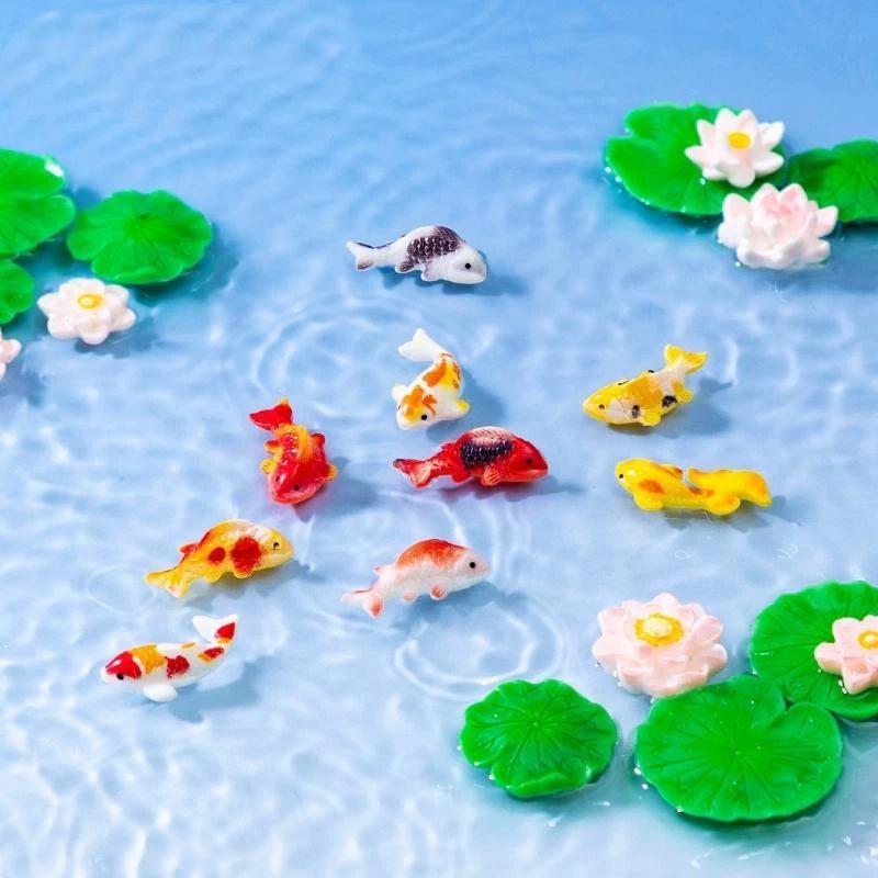تماثيل سمك الكوي الصغيرة المصن - مراجعة Aquarium Mini Fish وسعره
