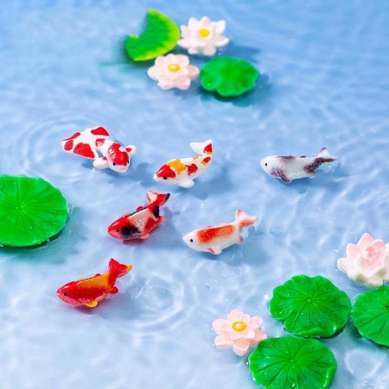 تماثيل سمك الكوي الصغيرة المصن - مراجعة Aquarium Mini Fish وسعره