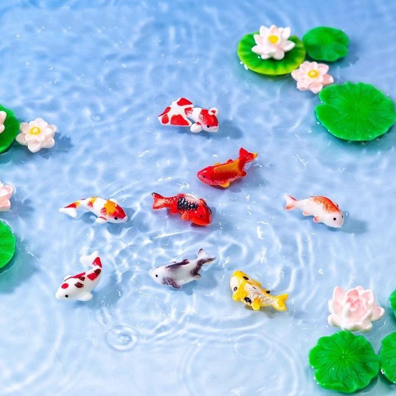 تماثيل سمك الكوي الصغيرة المصن - مراجعة Aquarium Mini Fish وسعره