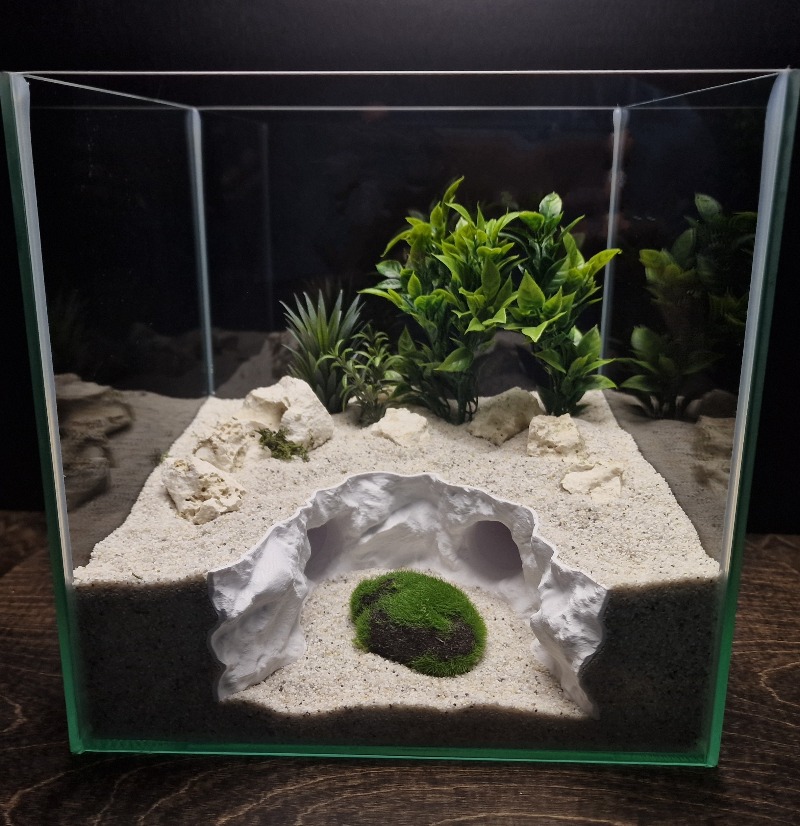 نفق مخبأ 2 في 1 للبر والبحر، م - مراجعة Aquarium Fishland وسعره