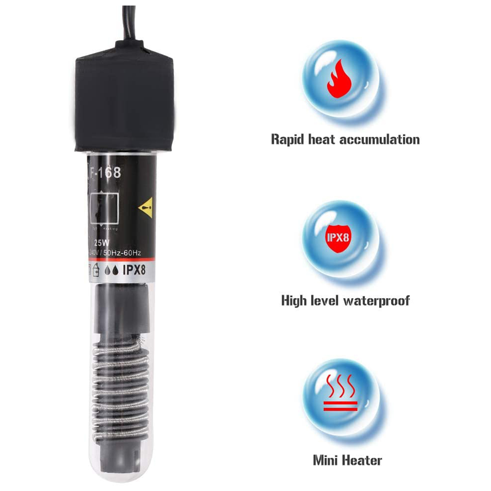 سخان حوض سمك صغير غاطسة خزان ا - مراجعة Aquarium Heater Submersible وسعره