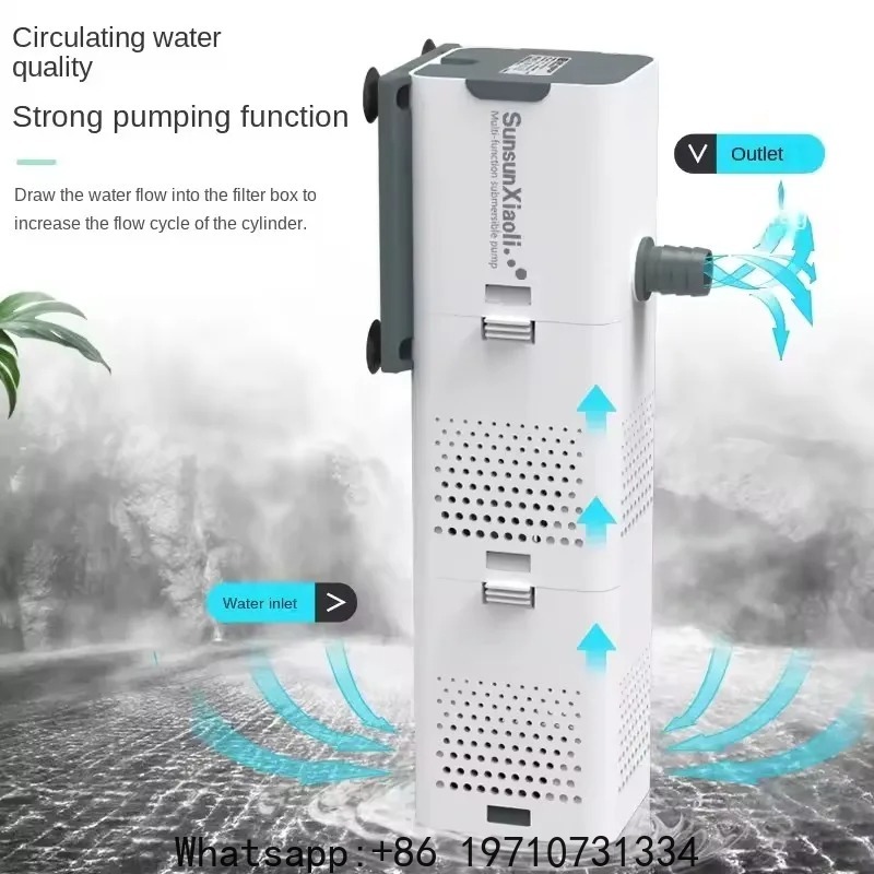 فلتر SUNSUN 3 في 1 لأحواض السم - مراجعة Aquarium Mini Fish وسعره