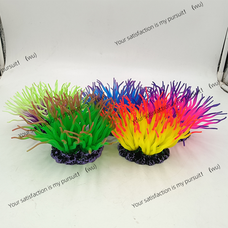 ZOCI-1PC الملونة محاكاة زهرة ش - مراجعة Aquarium Fish Colour وسعره