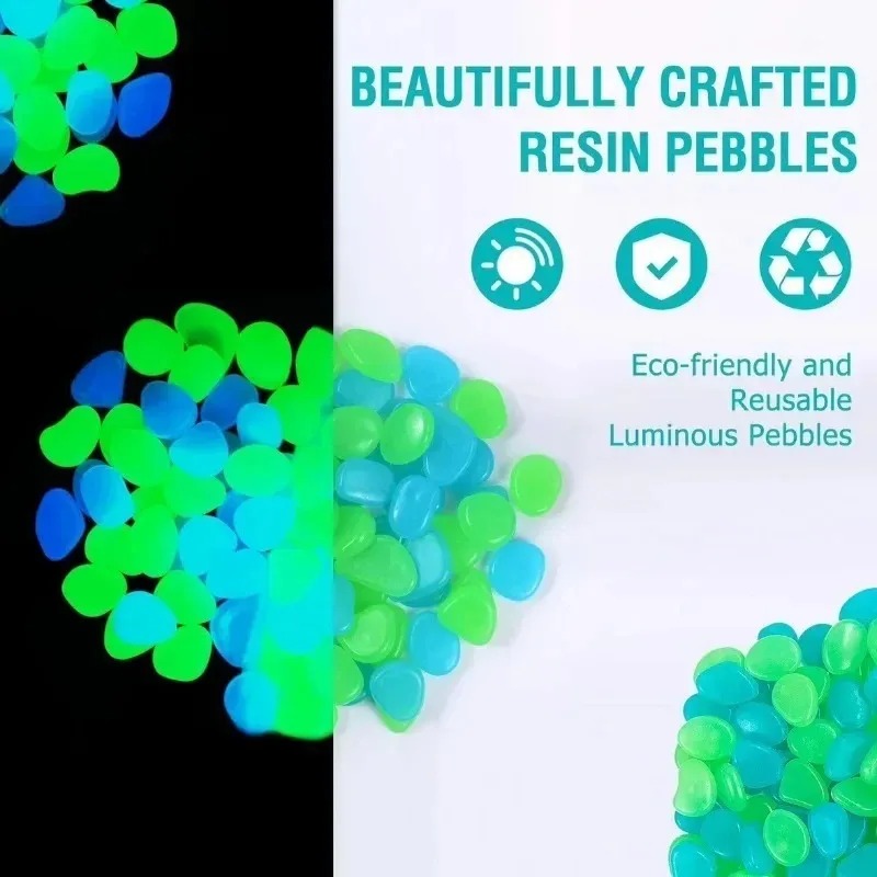 100-1000 قطعة صخرة مضيئة، حصى  - مراجعة Aquarium Decoration Rock وسعره