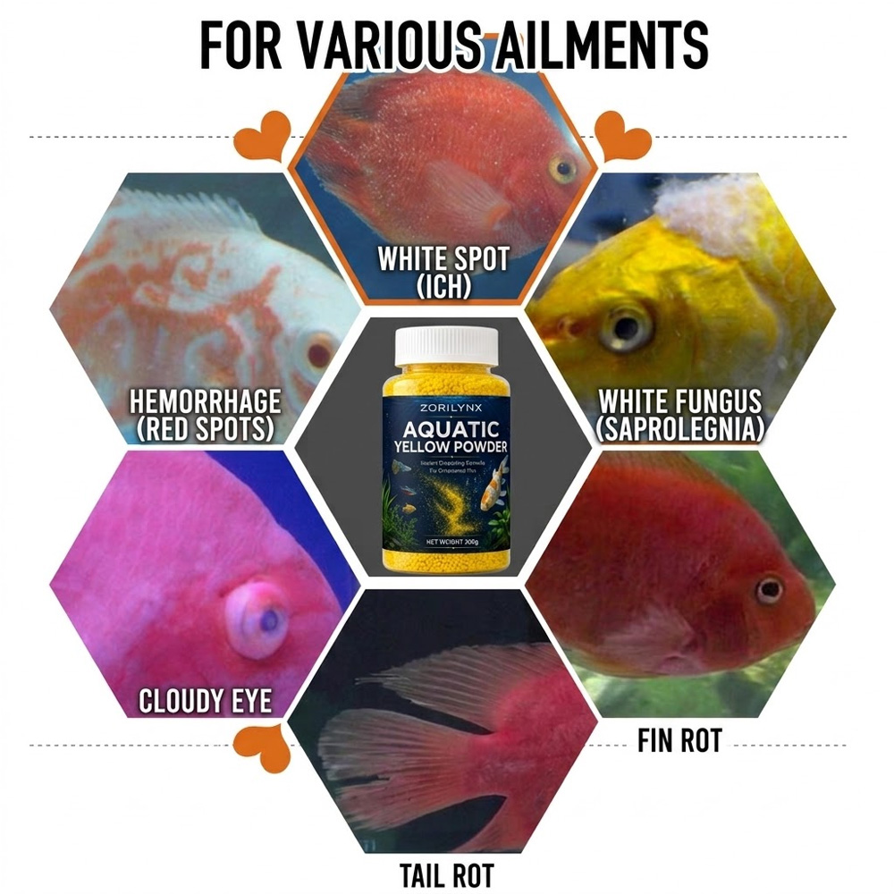مسحوق أصفر مائي سريع الذوبان،  - مراجعة Aquarium Fish Yellow وسعره
