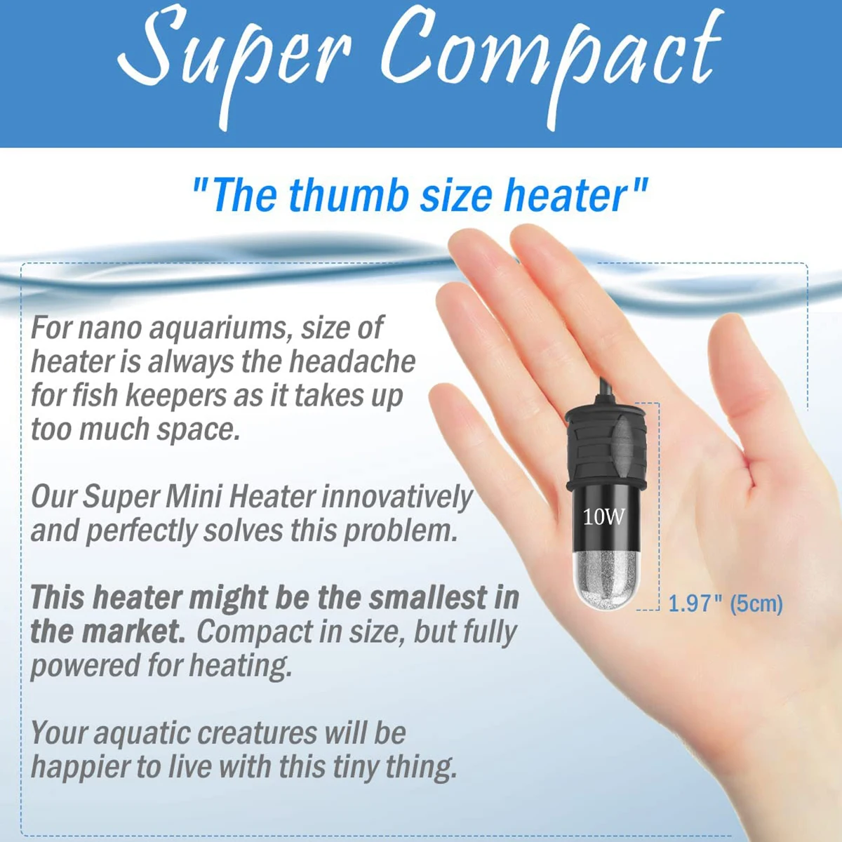 قضيب سخان حوض السمك قابل للتعد - مراجعة Aquarium Heater Submersible وسعره