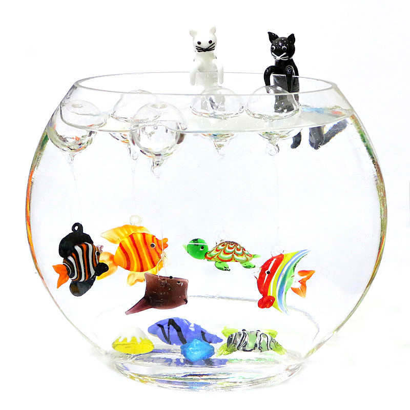 جديد مخصص الزجاج العائم فقاعة  - مراجعة Aquarium Fish Japan وسعره