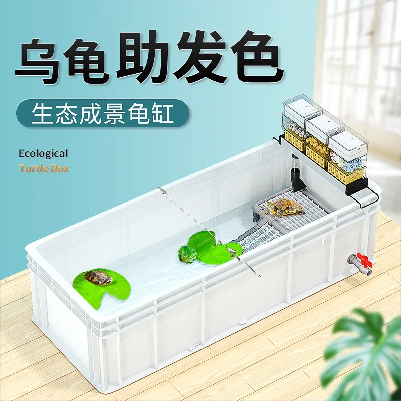 حوض سلاحف كبير احترافي، حوض تر - مراجعة Fish Co Aquarium وسعره