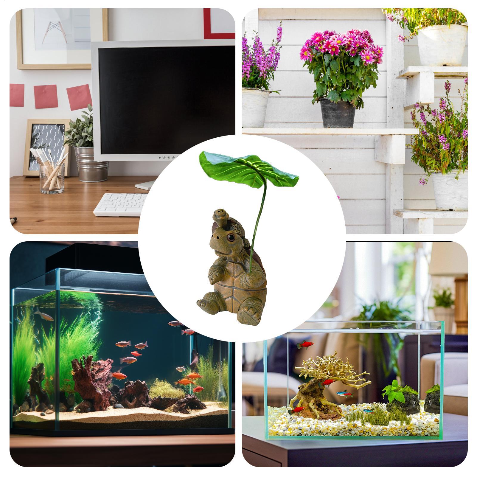 تمثال سلحفاة بحرية من الراتنج  - مراجعة Aquarium Fish Pot وسعره